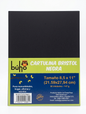 Cartulina Bristol Negra 8,5x11"