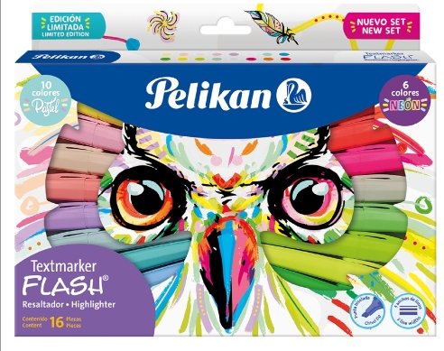 Resaltador Pelikan 16 unidades