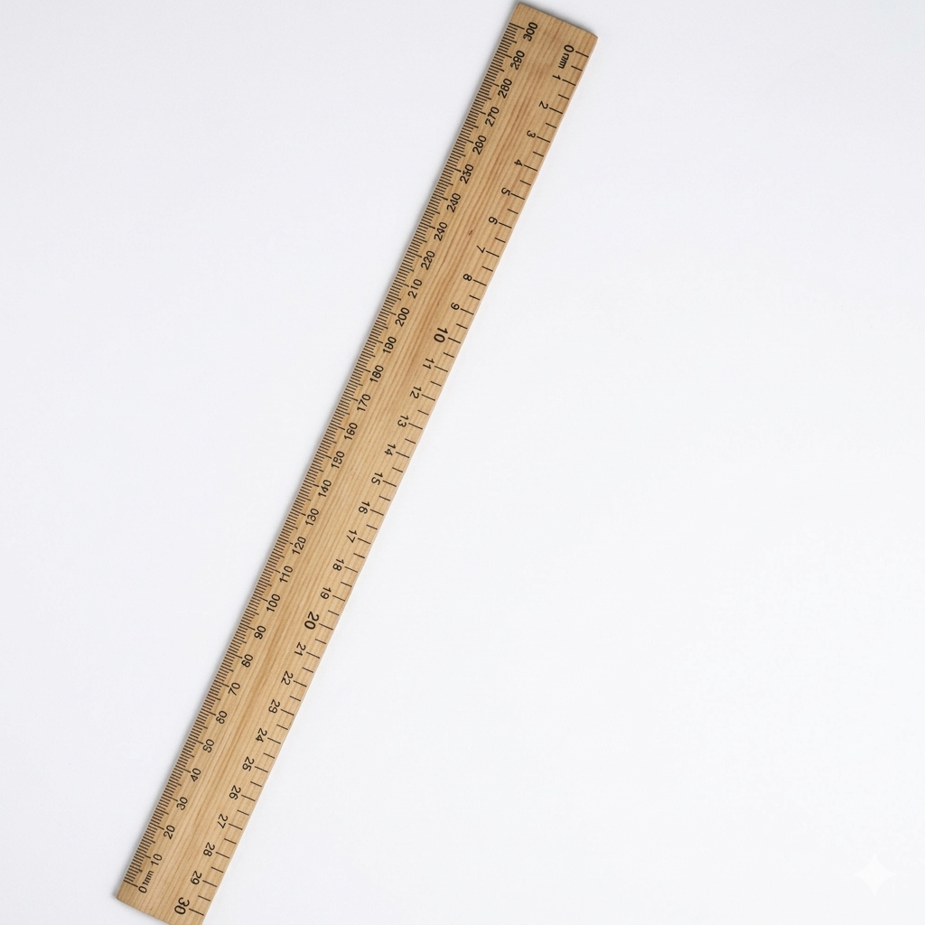 Regla de madera 30 cm