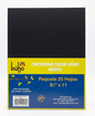 Cartulina color negro 8½"x11