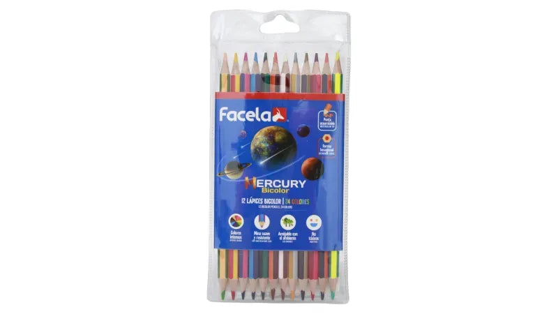 Lápices bicolor Facela