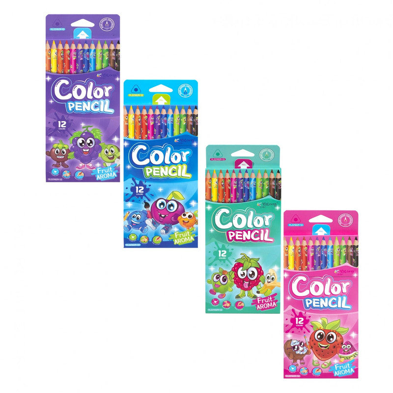 Lápices de color con aroma 12 unidades
