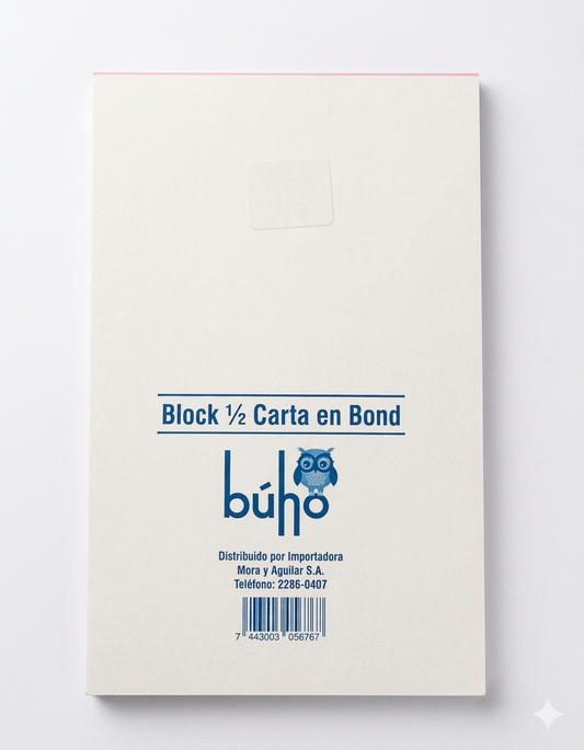 Block ½ Carta en bond