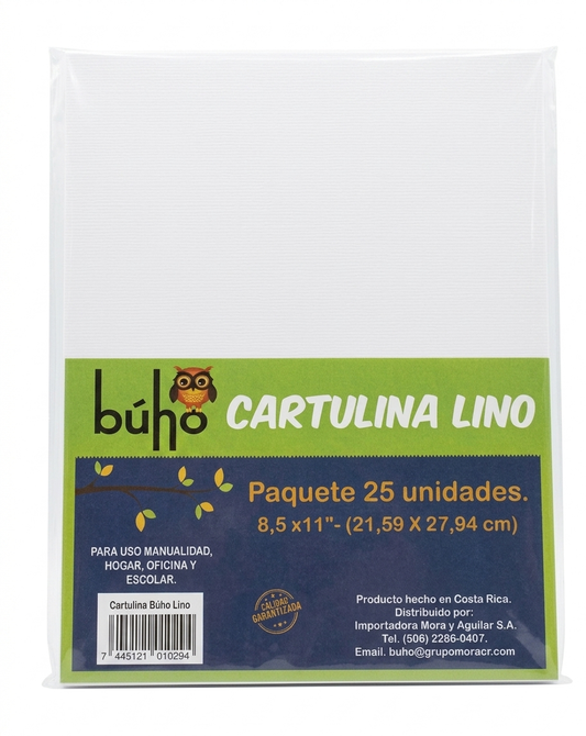 Cartulina de Lino 8,5x11