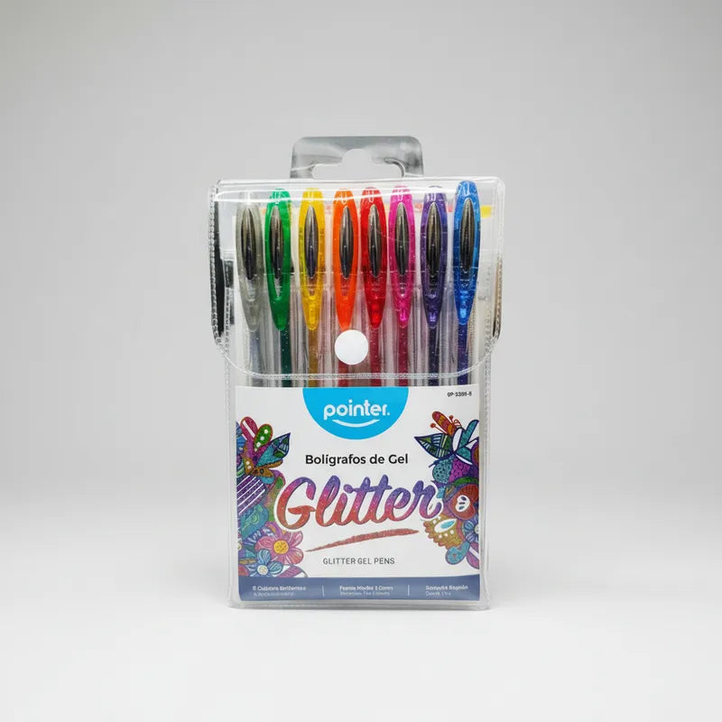 Bolígrafos en gel Pointer 8 unidades