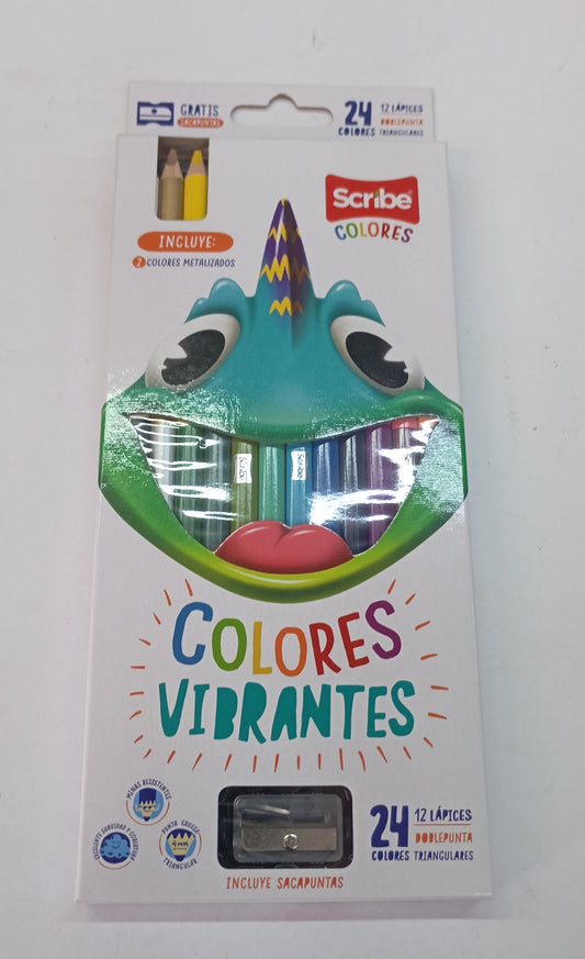 Lápices de color Scribe 12 unidades