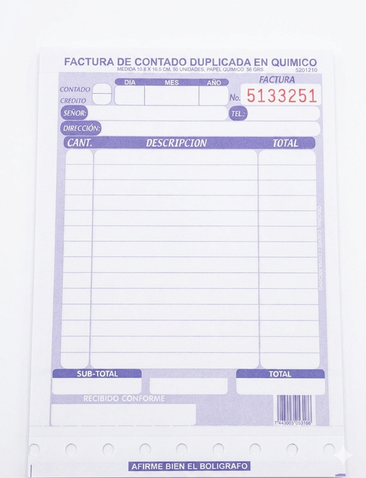 Factura de contado