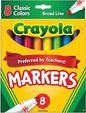 Marcadores 8 unidades Crayola