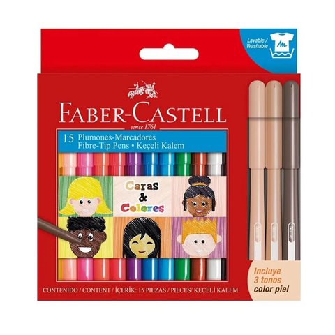 Plumones Fibre-Tip Pens Faber-Castell