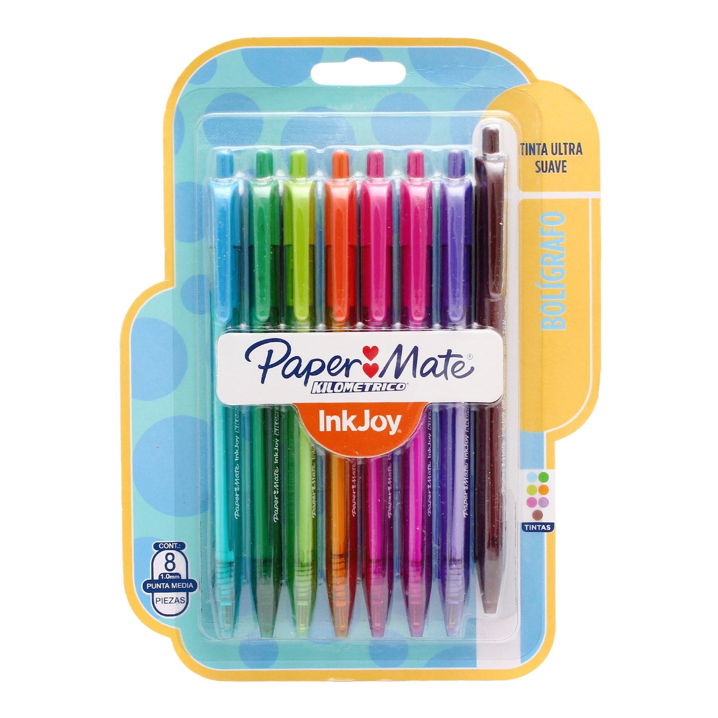 Lapiceros Punta Media Paper Mate 8 unidades